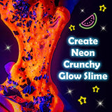 Original Stationery Glow in The Dark Slime Kit for Boys to Make Neon Crunchy Slime, Floam and Jelly Cube Slime, 39 Piece Kit with Lots of Glitter Add in’s, Slime Kit Gifts for Girls 10-12 Years Old