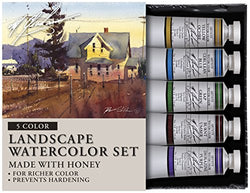M. Graham & Co. Tube Watercolor Paint Landscape 5-Color Set, 1/2-Ounce