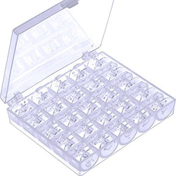 Mudder Plastic Sewing Machine Bobbins with Storage Case for Brother Janome Singer Elna Sewing