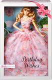 Barbie Collector: Birthday Wishes Doll with Blonde Hair, 11.5-Inch, Wearing Floral Gown, with Doll Stand and Certificate of Authenticity, Makes A Great Gift for 6 Year Olds and Up