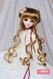 BJD Doll Hair Wig 7-8 inch 18-20cm golden yellow 1/4 MSD DZ DOD MK LUTS 21-1