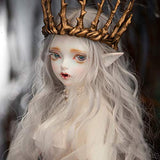 Yamix 1/4 BJD Doll 18 Ball Jointed Doll DIY Toys with Full Set Clothes Shoes Wig Makeup - Fair Skin Color