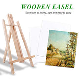 Acrylic Painting Set with 1 Wooden Easel 3 Canvas Panels30 pcs Nylon Hair Brushes 3 PCS Paint Plates and 2 PCS of 12ml Acrylic Paint in 12 Colors for Acrylic Painting Artist Professional Kit