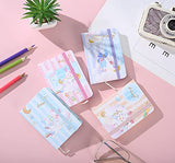 Ipienlee Mini Pocket Notebook Rabbit Cartoon Hardcover Notebooks Little Diary Note Pads Lined Memo Pad Cute Small Journal Notepad A6 Size 3.5 x 5.5 inch Pack of 4