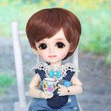 6.3" 1/8 BJD Doll Full Set 16Cm Ball Jointed SD Dolls + Wig + Clothes + Makeup + Shoes + Socks Best Gift