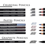 YOSOGO 71- Piece Drawing & Sketching Pencils Set, Artist Kit Includes Colored Pencils, Sketching Pencils Sets with Sketch Book & Drawing Tools
