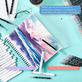 Sketch Books, Ohuhu 9.7x12IN Premium Sketch Pads (2 Packs), 130 GSM (80 LB), 100 Sheets/Sketch Book Spiral Bound Acid-Free White Sketch Paper for Sketches, Writing, Drawing, Color Pencils Christmas