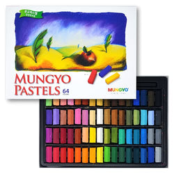Mungyo Soft Square Pastels Chalk, Assorted 64 Colors. Enjoy Drawing & Painting with Mungyo Professional Artist Quality Pastels. Perfect for Students, Beginners, Artists, Kids & Everyone. Safe to Use.