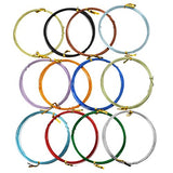 Hestya 12 Rolls Multi-colored Aluminum Craft Wire, Flexible Metal Wire for Jewelry Making and