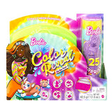 Barbie Color Reveal Totally Neon Fashions Doll with Orange-Streaked Brunette Hair & 25 Surprises Including Color Change, Gift for Kids
