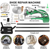 Shoe Repair Machine Handheld Leather Sewing Machines Cobbler Stitching Industrial Heavy Duty Maquina de Coser Manual Nylon Line for Upsolery Zippers Coats Bags Clothes Quilts Trousers Belt DIY Items