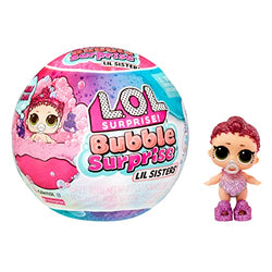 L.O.L. Surprise! LOL Surprise Bubble Surprise Lil Sisters - Collectible Doll, Baby Sister, Surprises, Accessories, Bubble Surprise Unboxing, Bubble Foam Reaction - Great Gift for Girls Age 4+