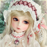 Xin Yan 1/4 Bjd Jointed Dolls Toy Action Figure Sd Maid Costume Doll Full Set Clothes Shoes Wig Makeup（Does Not Include Accessories on The Head） (Color : A)
