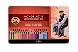 Koh-I-Noor : Mondeluz : Aquarell Coloured Pencils 3725 : Set of 36