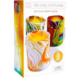 Hapinest Make Your Own Clay Luminaries Arts and Crafts Kit Gifts for Kids Girls and Boys Teens Ages 6 7 8 9 10 11 12 Years Old and Up