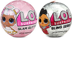 LOL Surprise Dolls Deluxe Bundle - 1 Bling and 1 Glam Glitter
