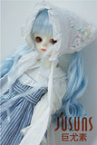 JD337 8-9inch 21-23CM Pony Braids BJD Doll Wigs 1/3 SD Synthetic Mohair Doll Accessories 5 Colors Available (Blue)