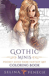 Gothic Minis - Pocket Sized Dark Fantasy Art Coloring Book (Fantasy Coloring by Selina)
