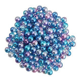 MagiDeal 500 Pieces 4mm Colored Imitation Pearl ABS Plastic Loose Beads Tiny Satin Luster Imitation