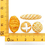 Odoria 1:12 Miniature 4Pcs Bread Loaf Dollhouse Food Decoration Accessories