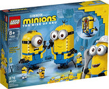 LEGO Minions: Brick-Built Minions and Their Lair (75551) Building Kit for Kids, Great Birthday Present for Kids Who Love Minion Toys and Kevin, Bob and Stuart Minion Characters (876 Pieces)