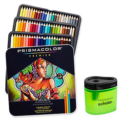 Prismacolor Premier Soft Core Colored Pencil, Set of 72 Assorted Colors (3599TN) + Prismacolor