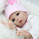 Kaydora Reborn Baby Doll Girl, 22 inch Soft Weighted Body, Cute Lifelike Handmade Silicone Doll
