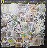 260 Pieces Vintage Scrapbooking Supplies Aesthetic Scrapbook Stickers for Journaling, Junk Journal Kit Scrapbook Paper Bullet Journals Supplies for Planner, Notebooks, Gift Package Cottagecore Decor Collage Craft (Aesthetic)