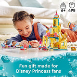 LEGO Disney Princess Ariel's Underwater Palace 43207 Building Toy Set for Kids, Girls, and Boys Ages 6+ (498 Pieces)