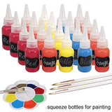 Belinlen 20 Pack 2-Ounce Plastic Squeeze Bottles with Measurement - Cookie Decorating Supplies, Cookie Supplies Writer Bottles Food Coloring and Royal Icing Supplies