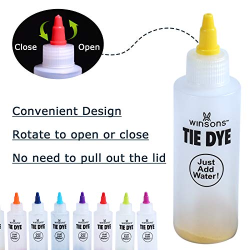 WINSONS Tie Dye Kit, 20 Colours Non Toxic Permanent Fabric Dye Art Set for  Kids Women for Homemade Party Creative Group Activities DIY Gift