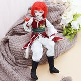 Meeler BJD Dolls Full Set 1/4 Dolls 16 inch Ball Jointed Doll Boy Juvenile Ancient China Swordsman,with Clothes Shoes Wig Hair Face Makeup Eyes, for Doll Lovers Gift Collection