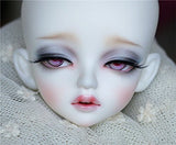 Zgmd 1/4 BJD Doll Ball Jointed Doll Mermaid Doll Head With Face Make Up Half Close Eyes