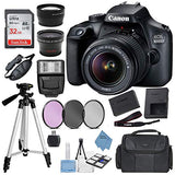 Canon EOS 4000D Digital SLR Camera w/ 18-55MM DC III Lens Kit (Black) with Accessory Bundle, Package Includes: SanDisk 32GB Card + DSLR Bag + 50’’ Tripod+Extreme Elec Cloth (International Model)