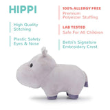 Bellzi Hippo Cute Stuffed Animal Plush Toy - Adorable Soft Hippopotamus Toy Plushies and Gifts - Perfect Present for Kids, Babies, Toddlers - Hippi