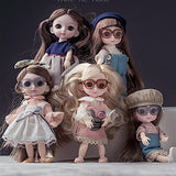 N\C New1/12、13 Moveable Jointed16cm Dolls Lovely Bjd Dollwith Clothesand Shoes Dress Up Dolls Toy for Girls