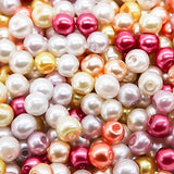 TOAOB 1000pcs 4mm Tiny Satin Luster Round Glass Pearl Bead Loose Beads Multi Colors Wholesale