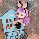 Outfits for Blyth Doll Bunny Ears Cosplay Clothes for 1/6 BJD Azone (Color: Halloween Suit)