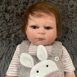 19inch48cm Reborn Premie Baby Doll Full Body Soft Silicone Baby Girl Newborn Doll Lifelike Soft Touch Collectible Art Doll Tath Toy