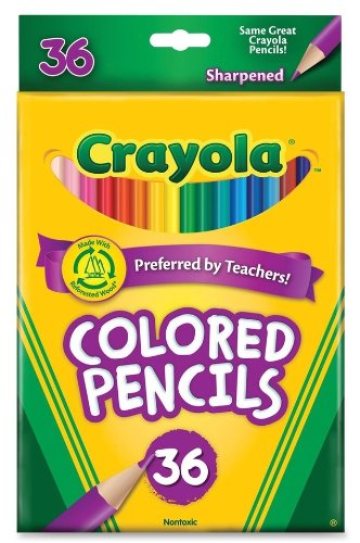 Crayola Colored Pencils Long 36 in a Pack (Pack of 3) 108 Pencils Total