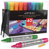 Arteza Acrylic markers and Paint Bundle, Painting Art Supplies for Artist, Hobby Painters & Beginners