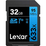 Kodak PIXPRO AZ401 16MP Digital Camera 3" LCD (Black) Bundle with Lexar Professional 633x 32GB SDHC UHS-1 Class 10 Memory Card