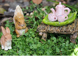 Pretmanns Fairy Garden Fairy Accessories – Miniature Fairy Figurine & Furniture – 14 Piece Starter Kit