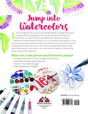 Just Add Watercolor Happy Thoughts: Easy Techniques and Beautiful Patterns for True Beginners (Design Originals) 8 Step-by-Step Projects, plus Tips & Tricks, on Thick, Perforated Watercolor Paper