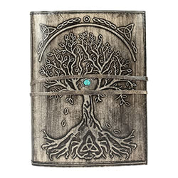 Leather Journal Refillable Lined Paper Tree of Life Handmade writing Notebook Diary leather Bound Daily Notepad for women and men Writing pad Gift for Artist Sketch by KPL