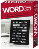 LED Word Clock - Displays Time as Text - Powered by AC Adapter (8" x 8")