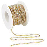 Rhinestone Chain - 11-Yard Crystal Rhinestone Close Chain Trimming Claw Chain, Crystal Bead Chain -