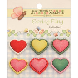 Spring Buttons-Spring Hearts by Buttons Galore