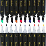 Large Set Dual Tip Fabric Markers with Gold and Silver 20 Colors Fine and Chisel Tip Permanent Ink Art Marker for Fabric Painting Writing on Cloth Laundry Clothes Canvas Bags Paint T-Shirts Shoes