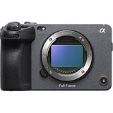Sony FX3 Full-Frame Cinema Camera (Body Only) (ILME-FX3) + Sony FE C 16-35mm T3.1 G Lens + 4K Monitor + Pro Headphones + Pro Mic + 128GB Memory Card + Corel Photo Software + More (Renewed)